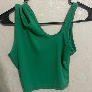 Green Crop top